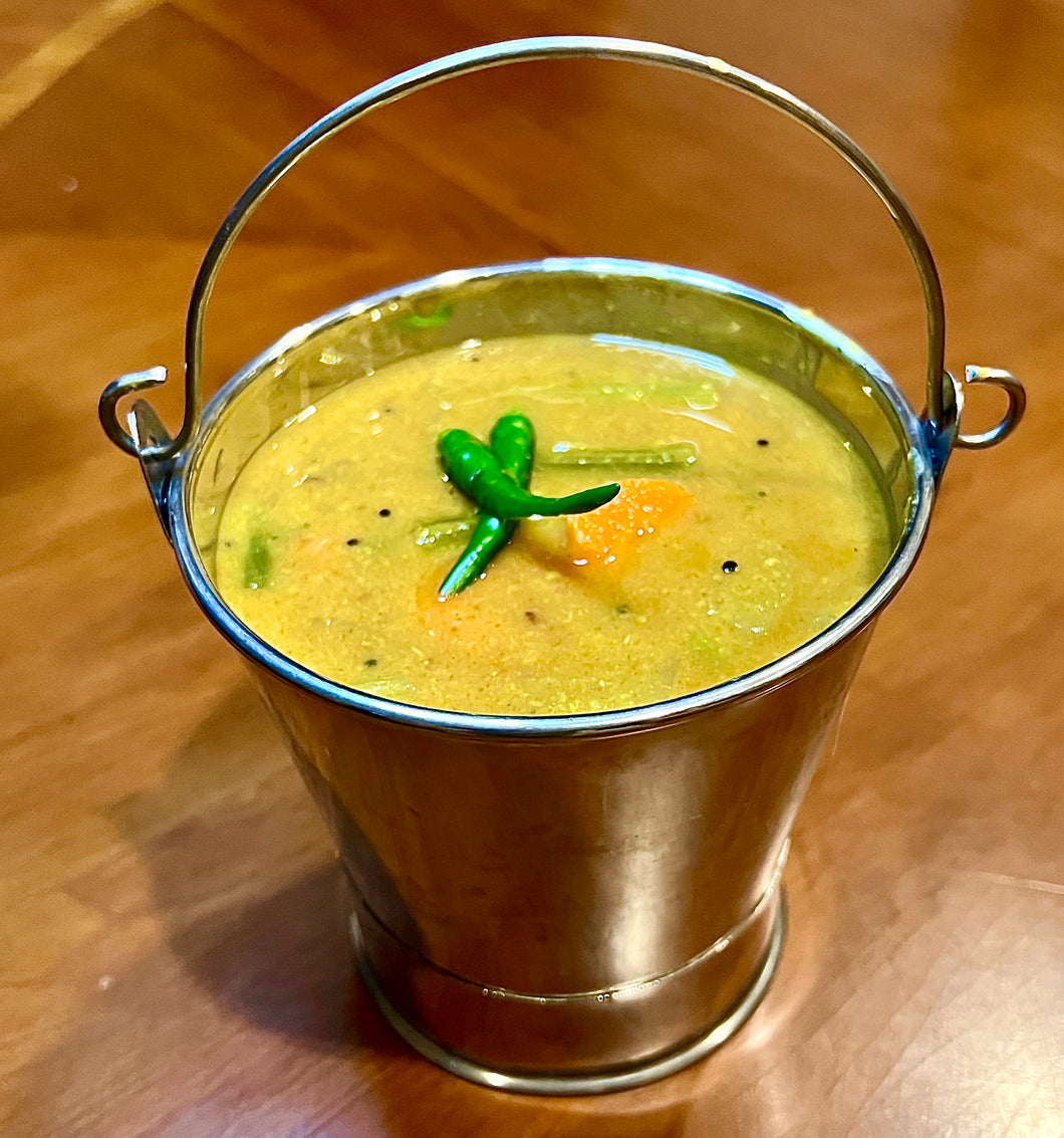 Mixed Veg Moong Daal Sambhar